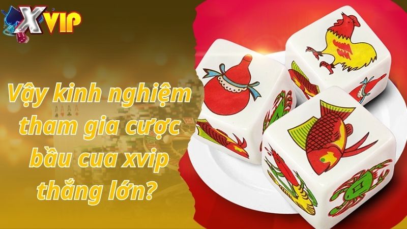 Vậy kinh nghiệm tham gia cược bầu cua xvip thắng lớn? 